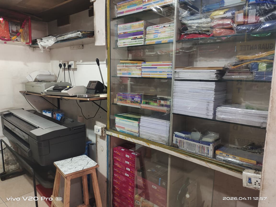 Large-format printer and equipment setup